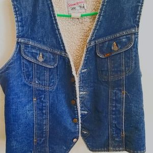 Vintage Sleevless Button Denim Vest